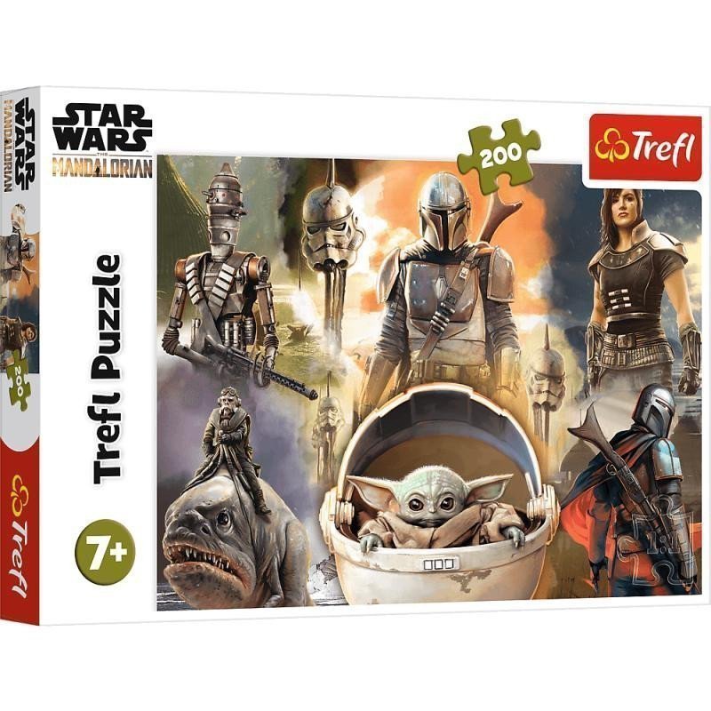 Trefl Puzzle Star Wars - The Mandalorian Připraveni k boji  200 dílků