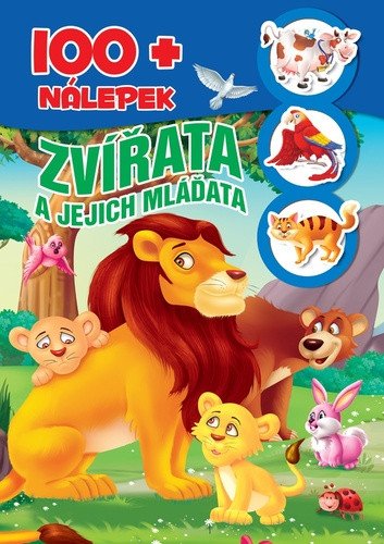 Zvířata a jejich mláďata - 100nálepek
