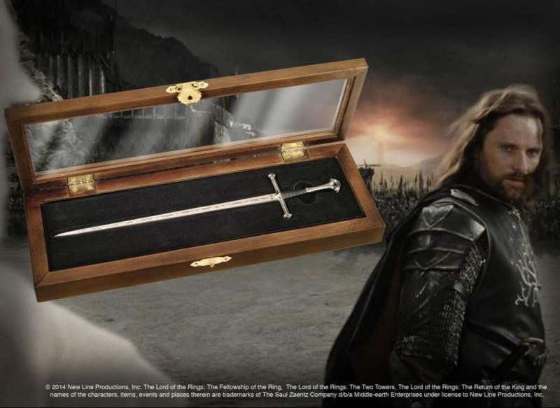 Pán prstenů Aragornův meč Anduril - nůž na dopisy