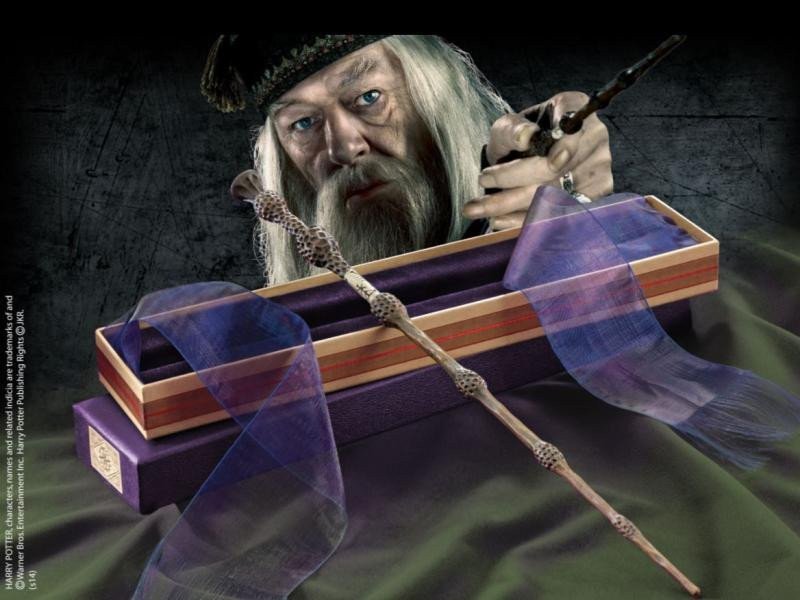 Harry Potter Sběratelská hůlka - Albus Brumbál Ollivanders Box