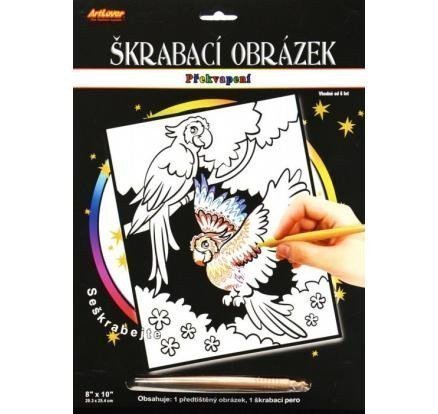 ArtLover Sada Škrabací obrázek - překvapení 203 x 254 cmmix 3 motivů