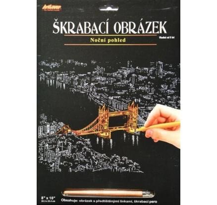 ArtLover Sada Škrabací obrázek - noční pohled 203 x 254 cmmix 2 motivů