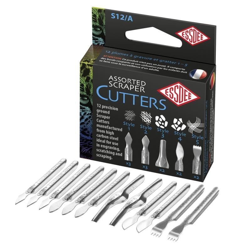 ESSDEE Násadky na vyškrabování 12 ks 5 druhů