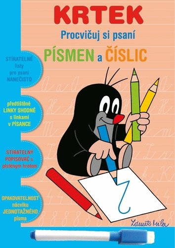 Krtek 1 - Procvičuj si psaní písmen a číslic