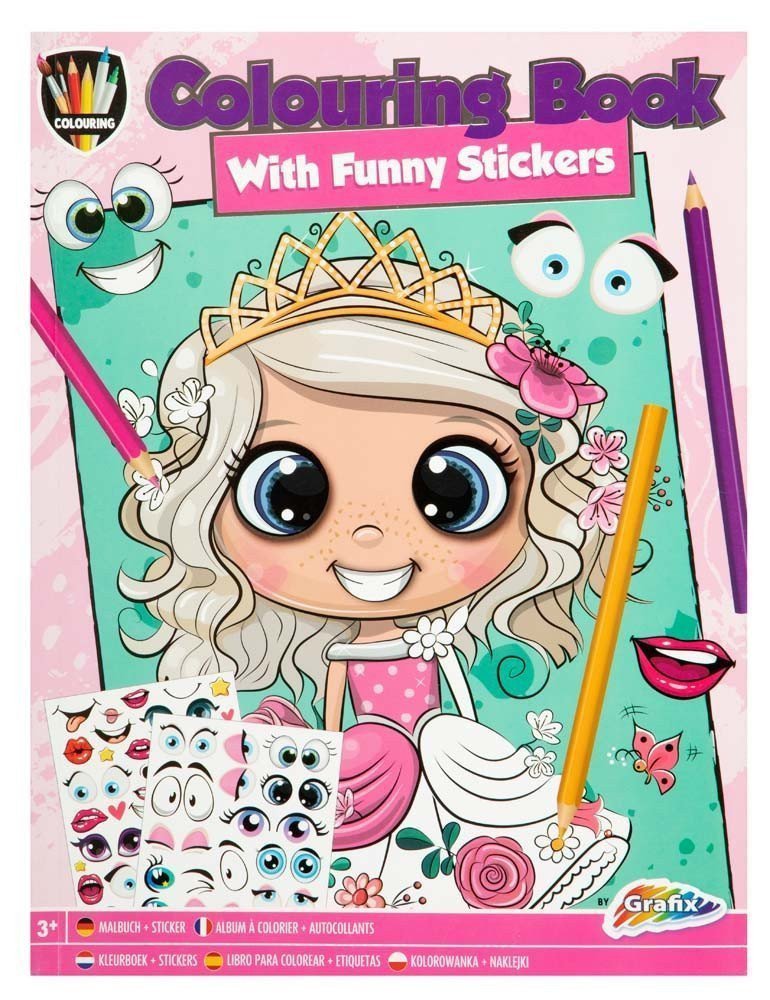 Grafix Omalovánky A4 24 listů - mix 2 motivů