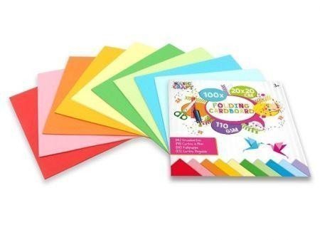 Grafix Sada barevných papírů 20 x 20 cm110 gm2 - 50ks