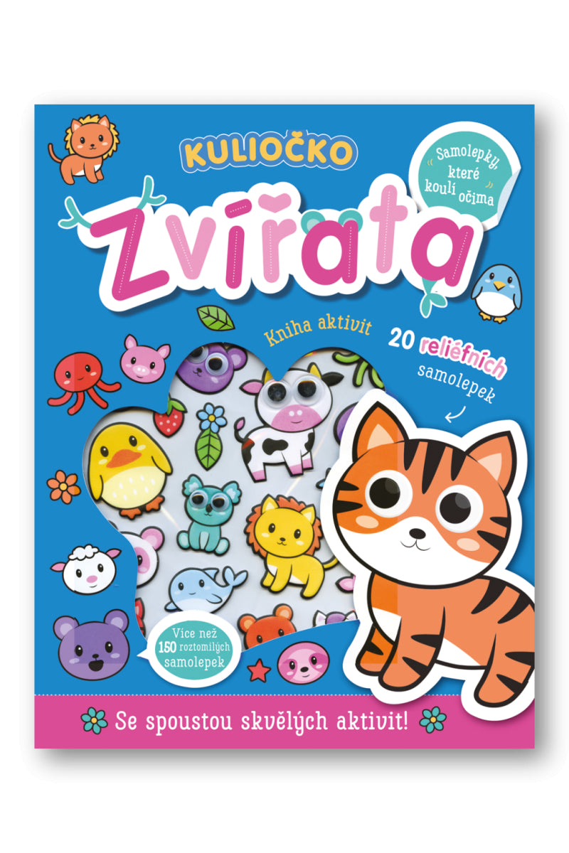 Kuliočko Zvířata 20 reliéfních samolepek – Isaacs Connie