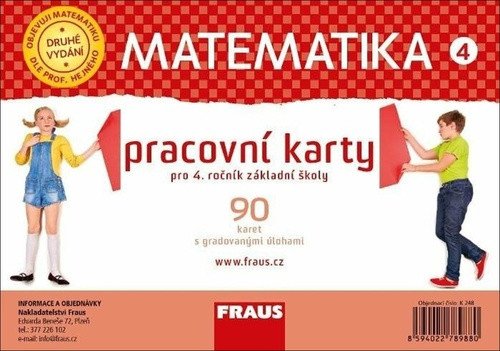 Matematika 4 - Pracovní karty pro 4 ročník ZŠ