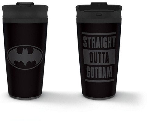Hrnek Batman - Straight outta Gotham 450 ml cestovní  nerezový