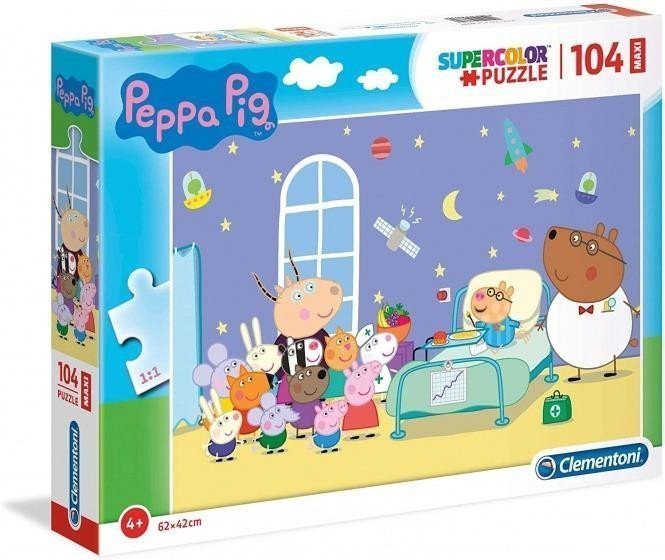 Clementoni Puzzle Supercolor Maxi - Peppa Pig 104 dílků