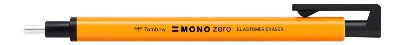 Tombow Gumovací tužka Mono Zero 23 mm - neonová oranžová