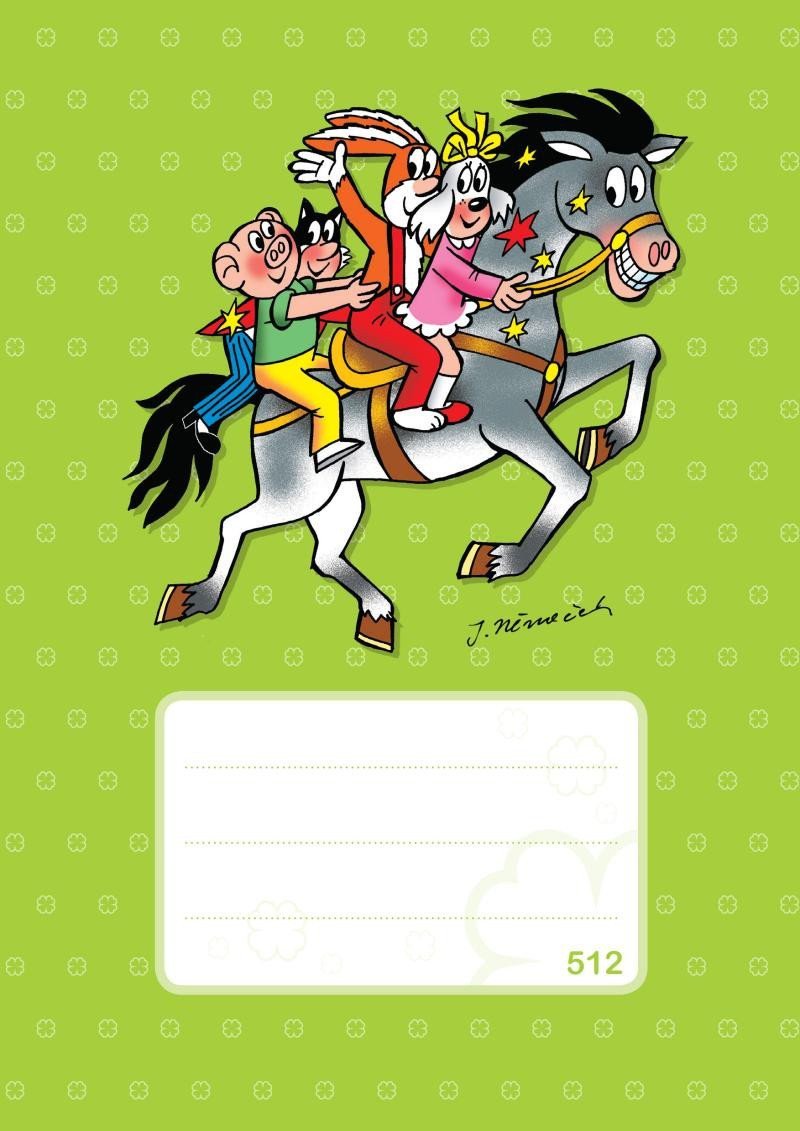 Školní sešit Čtyřlístek 512 - linkovaný A5  10 listů