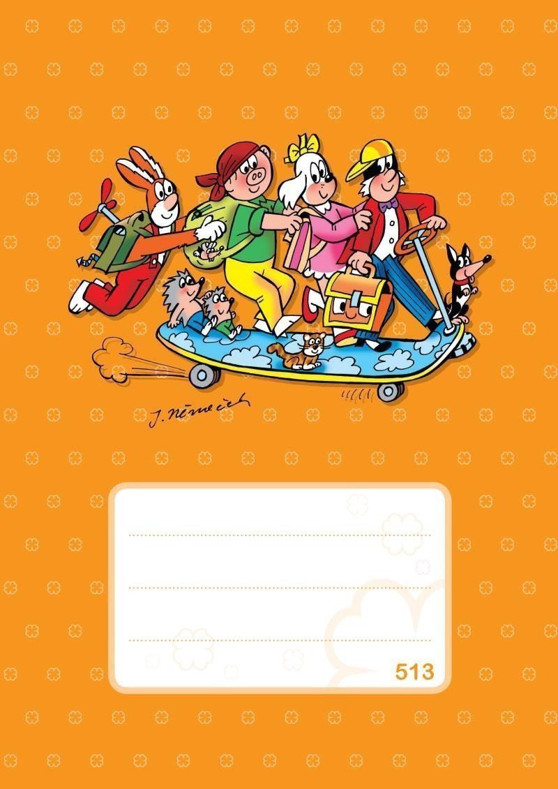 Školní sešit Čtyřlístek 513 - linkovaný A5  10 listů