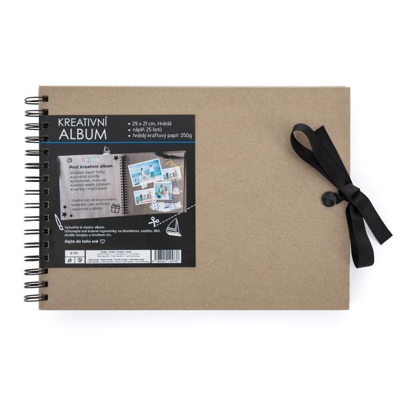 Kreativní album hnědé 30 x 215 cm