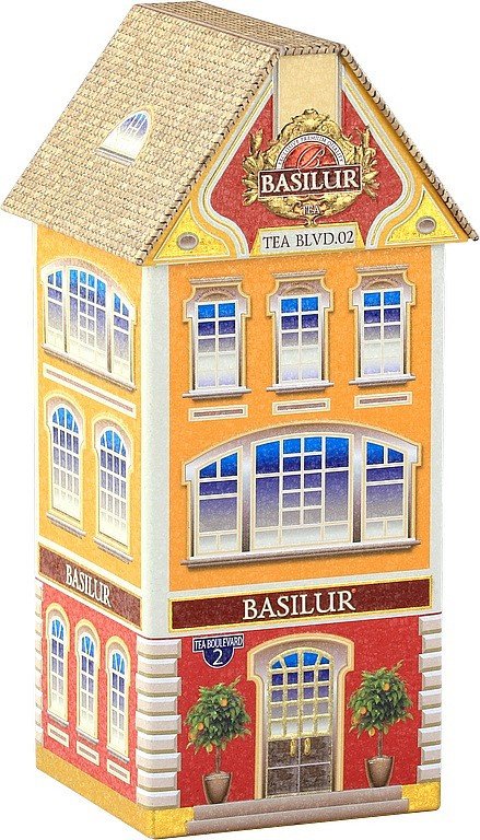 BASILUR Festival Tea House Boulevard - sypaný černý čaj s kousky ovoce v plechovce 75 g