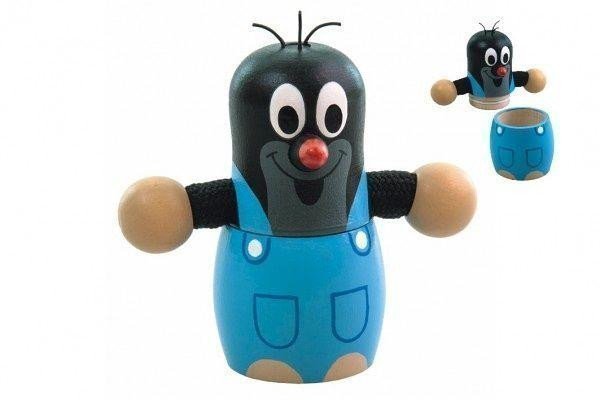 Pokladnička Krtek 10cm dřevěná