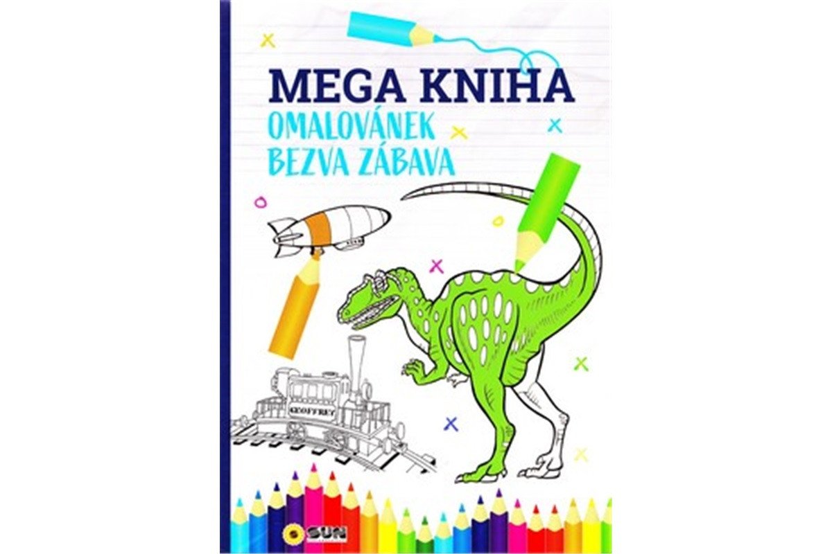 Mega kniha omalovánek - Blue bezva zábava
