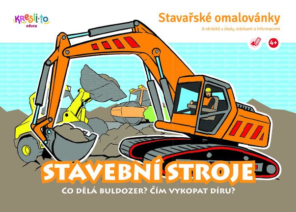 Stavařské omalovánky  Stavební stroje