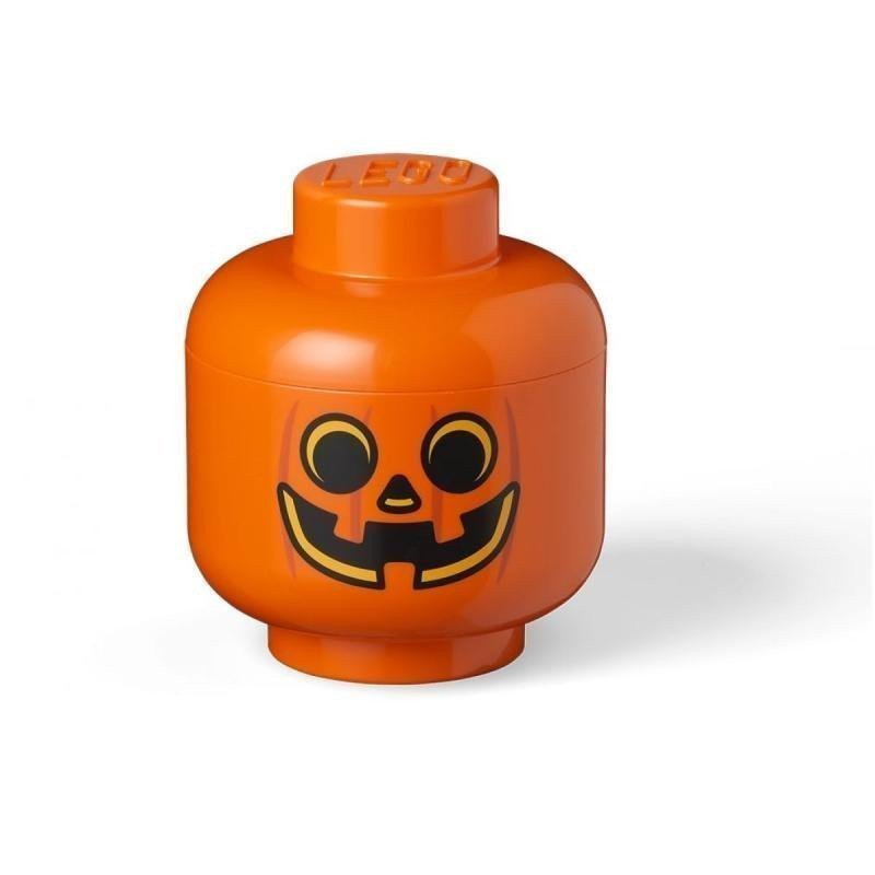 Úložný box LEGO hlava velikost S - dýně