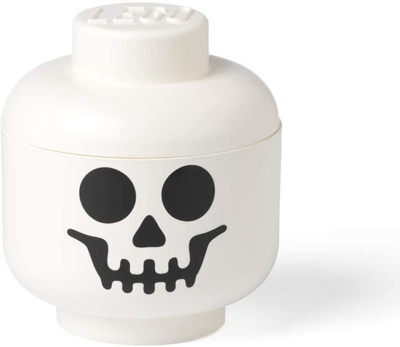 Úložný box LEGO hlava velikost L - kostlivec