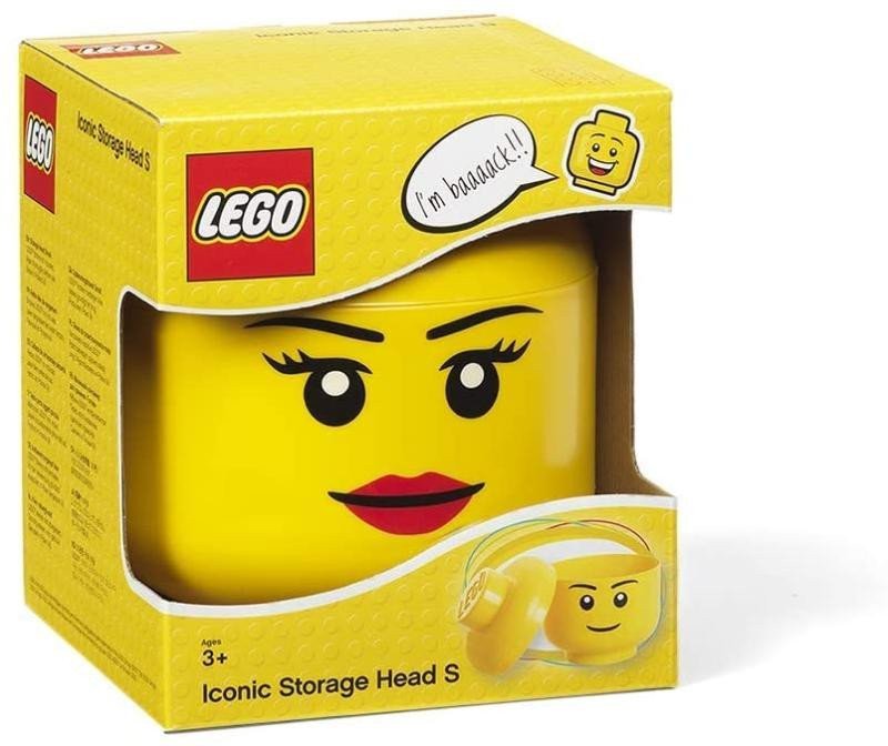 Úložný box LEGO hlava mini - dívka