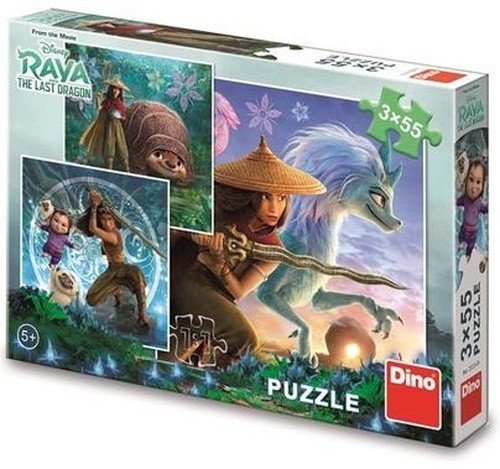 Puzzle Raya a kamarádi 3 x 55 dílků