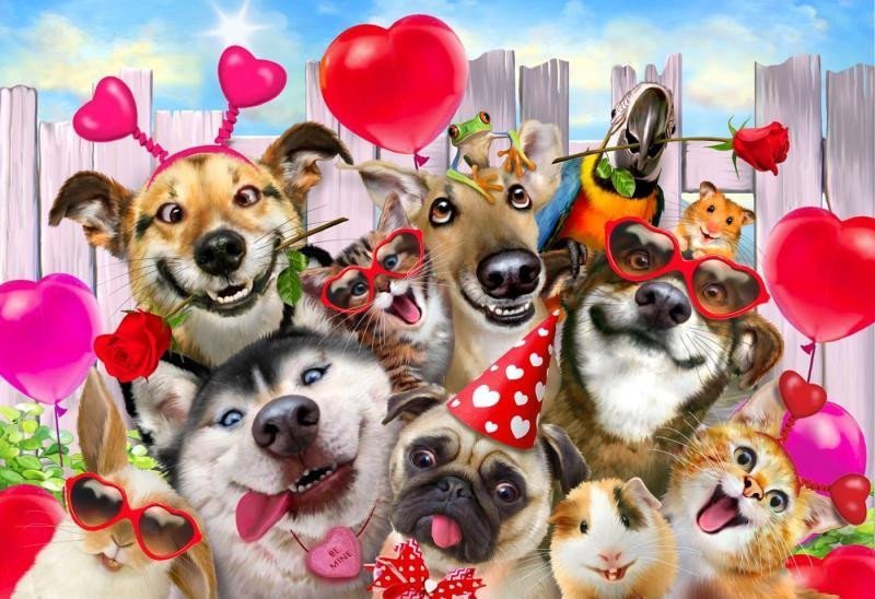 Wooden City Puzzle Čas na párty 2v1 dřevěné 150 dílků