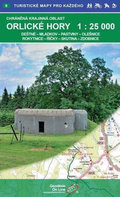 Orlické hory 125 000  9 Turistické mapy pro každého