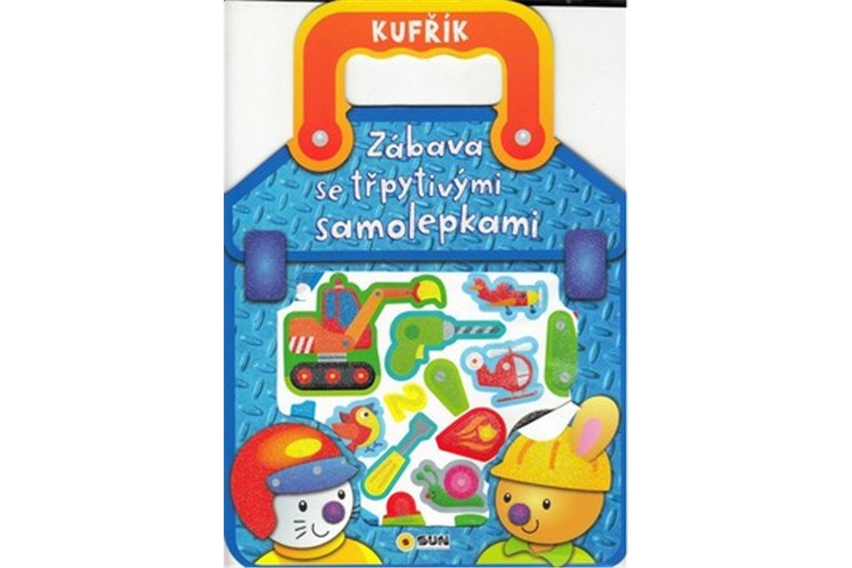 Modrý kufřík - Zábava se třpytivými samolepkami