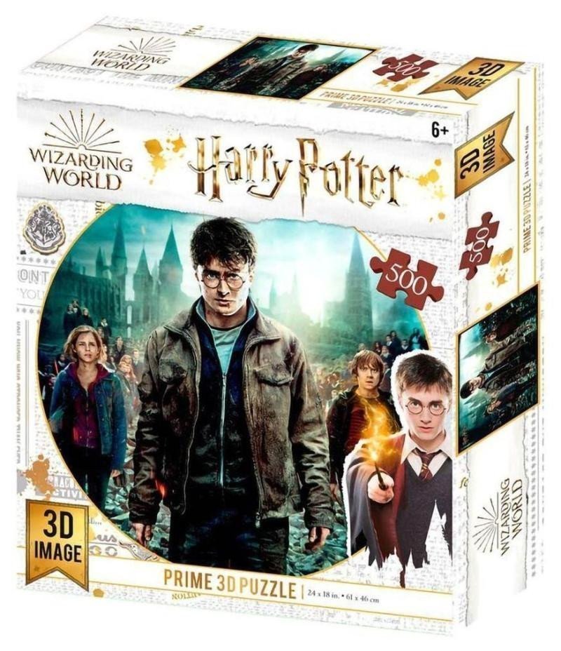 Harry Potter 3D puzzle - Harry Hermiona Ron 500 dílků