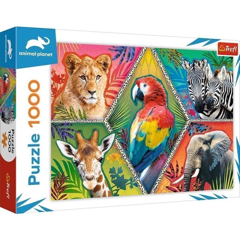 Trefl Puzzle Animal Planet Exotická zvířata1000 dílků