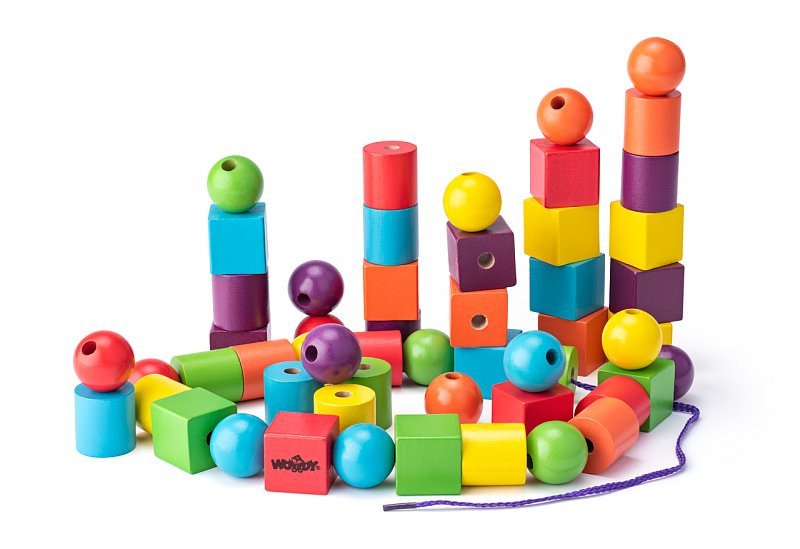 Woody Dřevěné maxikorále 60 dílů