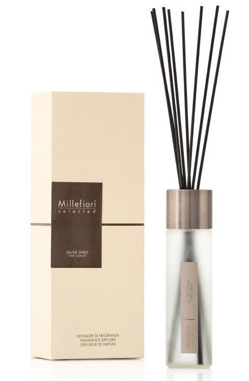 Millefiori Selected Silver Spirit  difuzér 350ml  stébla