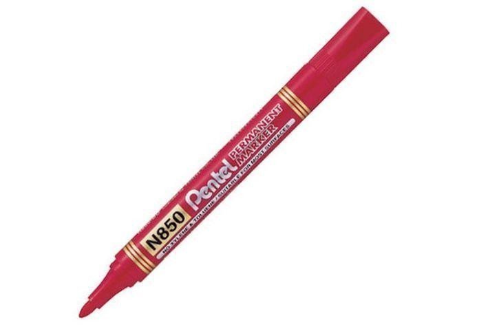 Popisovač Pentel Permanentní N850 - červený 42 mm