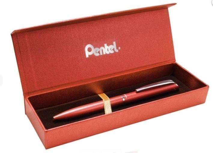 Pero gelové Pentel EnerGel BL2007 Luxusní - červené 07mm v dárkové krabičce