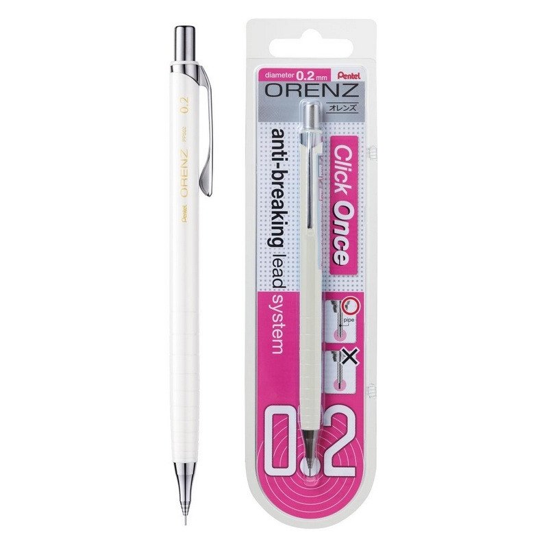 Mikrotužka Pentel Orenz - bílá 02mm