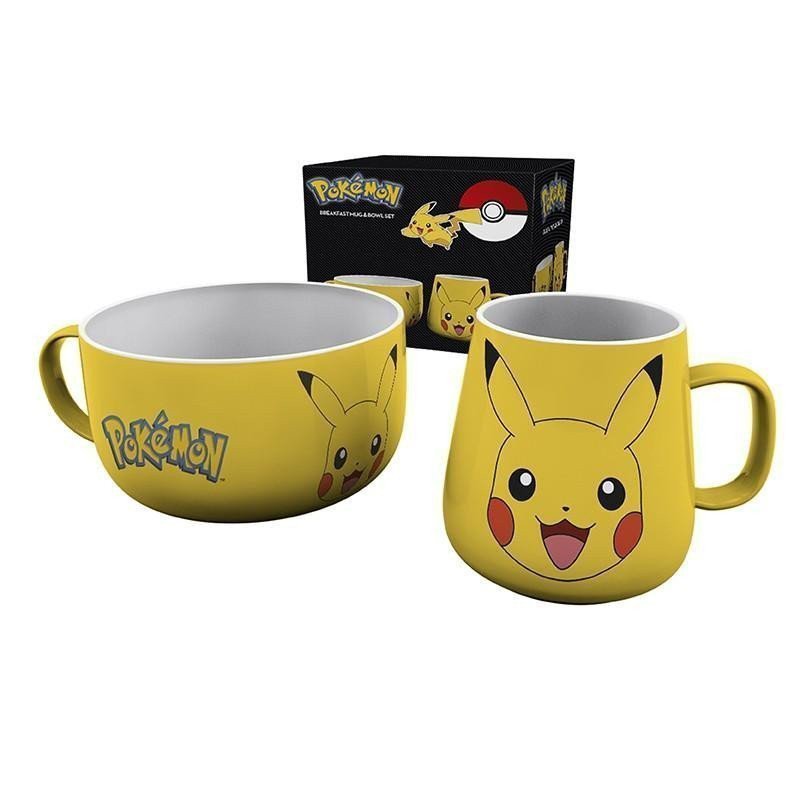 Pokémon Snídaňový set - Pikachu hrnek  miska