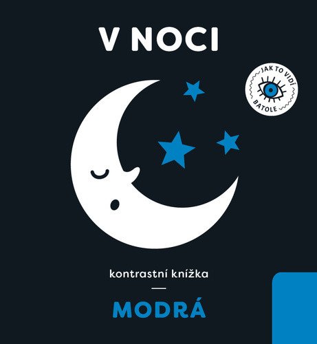 V noci - kontrastní knížka modrá – Paszkiewicz Anna