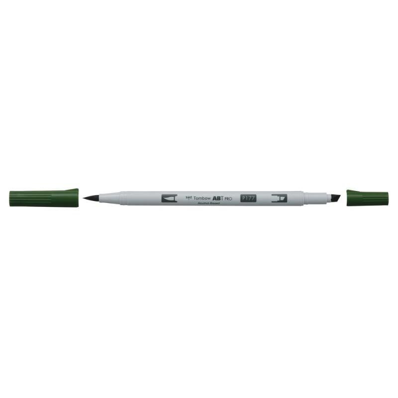 Tombow Oboustranný štětcový lihový fix ABT PRO - dark jade