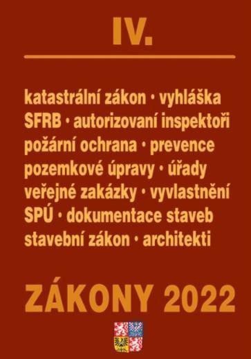 Zákony IV2022 Stavebnictví půda SPÚ Katastrální zákon - Úplné znění po novelách k 1 1 2022
