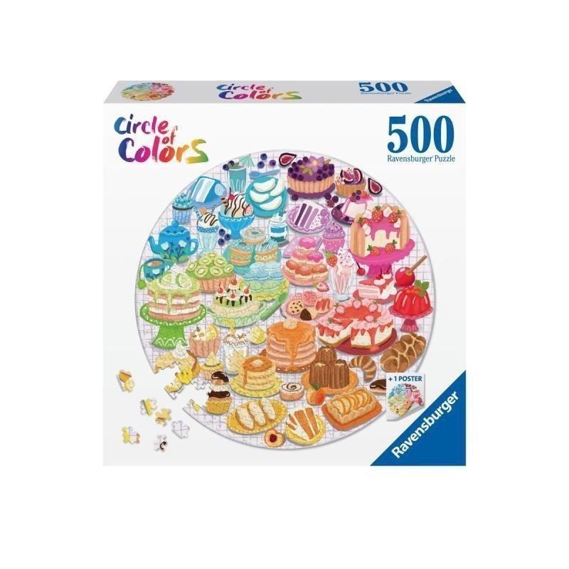 Puzzle Barevné dezerty 500 dílků