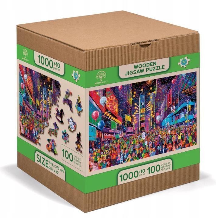 Wooden City Puzzle Nový Rok 1010 dílků dřevěné