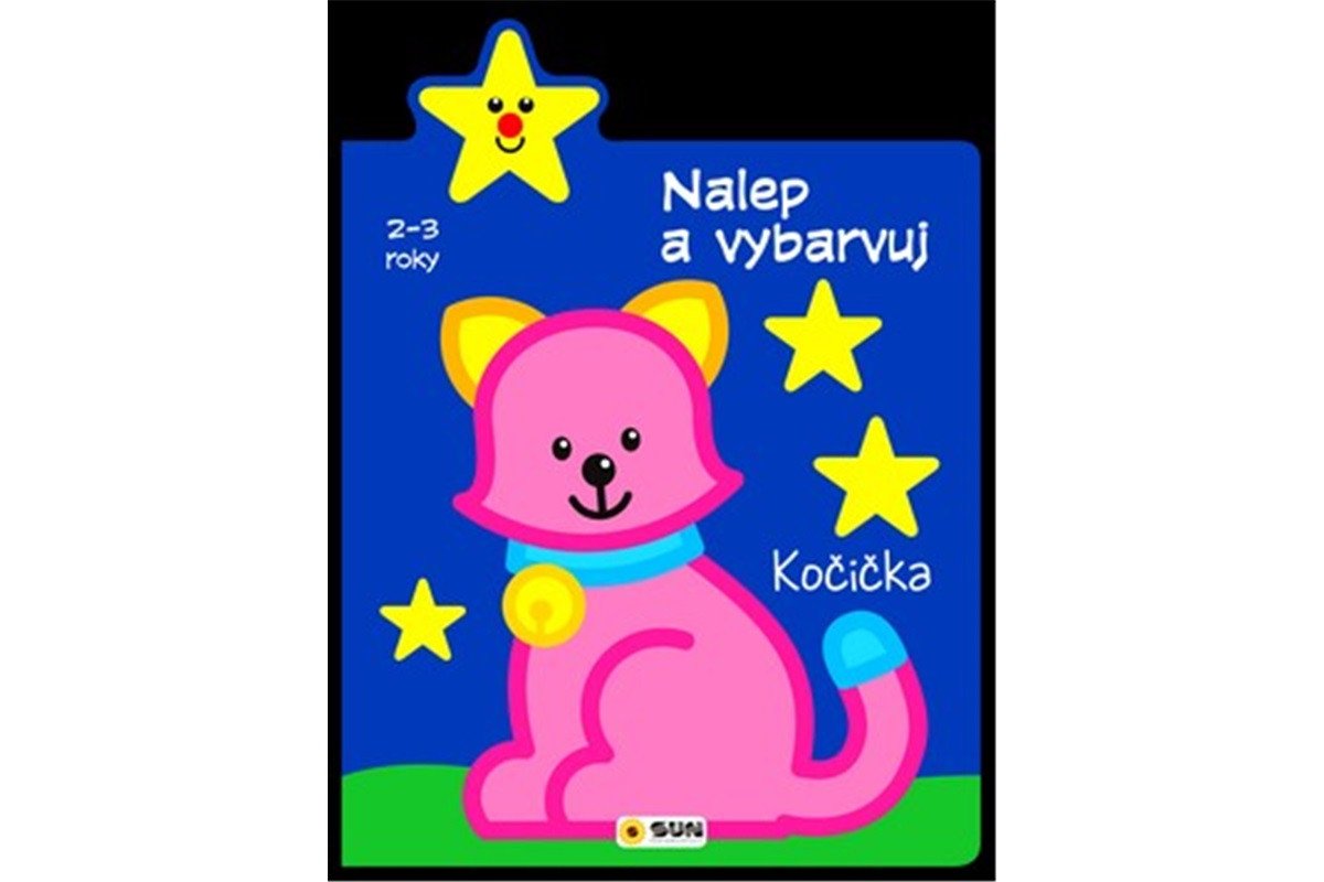 Kočička 2-3 roky Nalep a vybarvuj