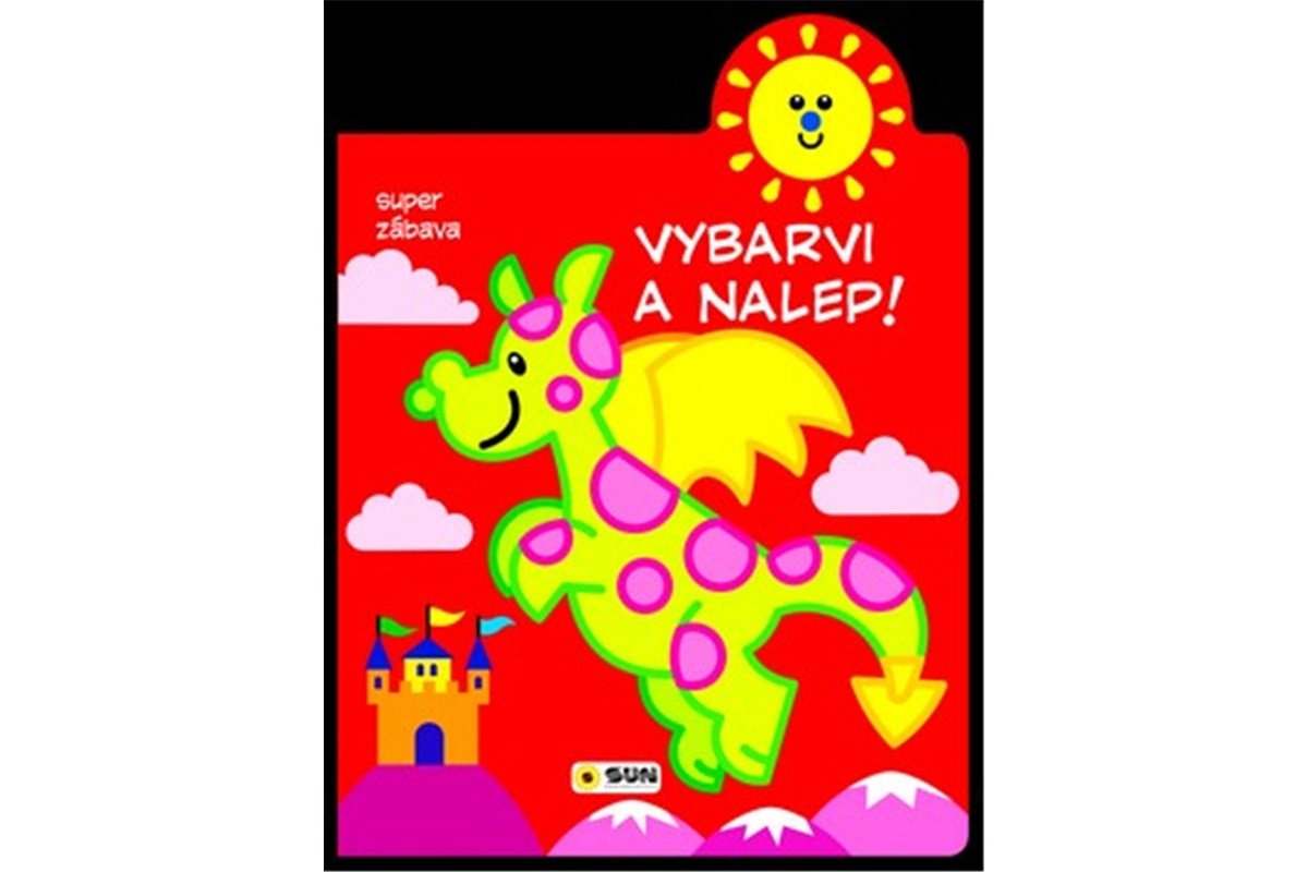 Dráček 2-3 roky Vybarvi a nalep