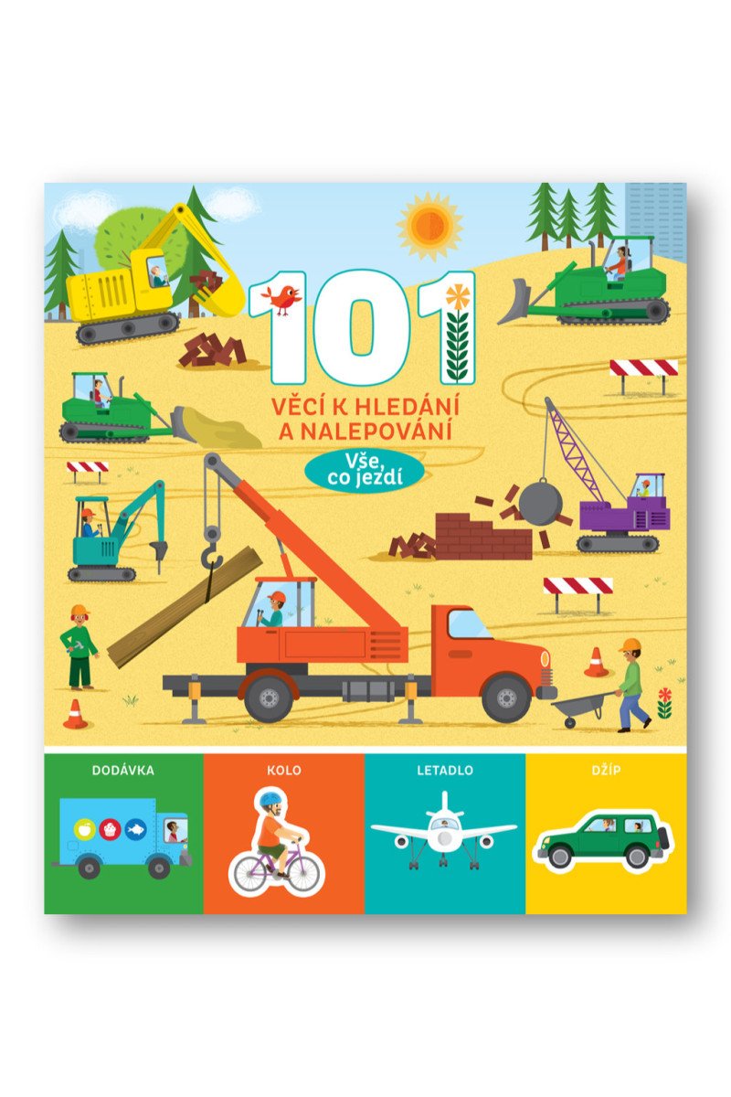 101 věcí k hledání a nalepování Vše co jezdí