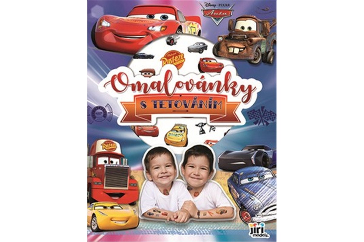 Auta - Omalovánky s tetováním