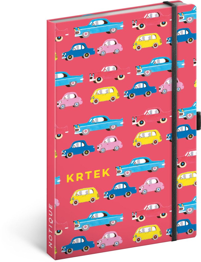 Notes Krtek Auta linkovaný 13 × 21 cm