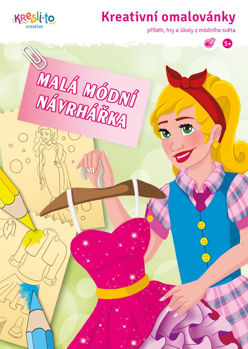 Kreativní omalovánky  Malá modní návrhářka