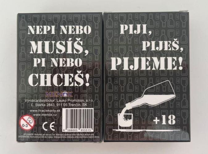 Piji piješ pijeme - Párty hra
