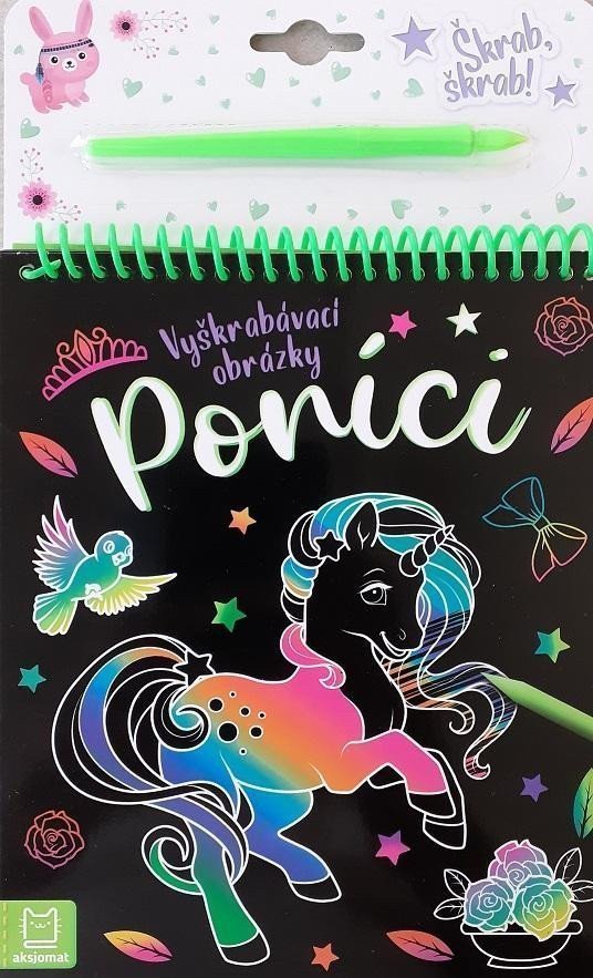 Vyškrábavací obrázky - Poníci